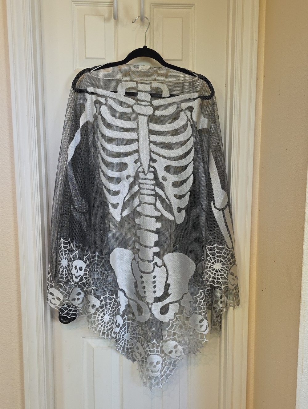 Heritage Black and White Skeleton Mesh Tunic